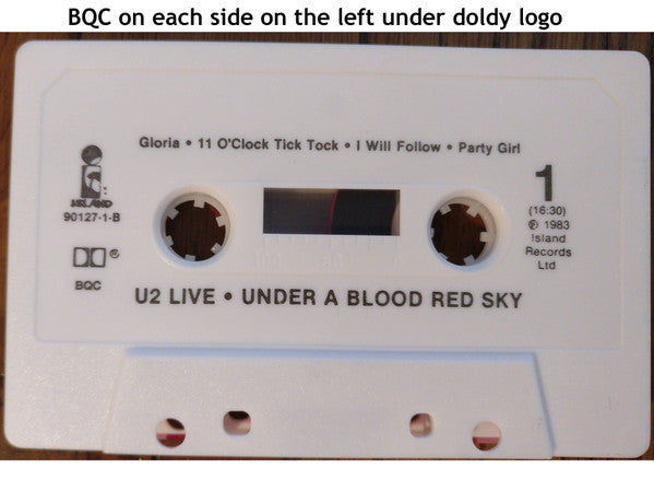 U2 : Under A Blood Red Sky (Live)  (Cass, MiniAlbum, RE, Dol)