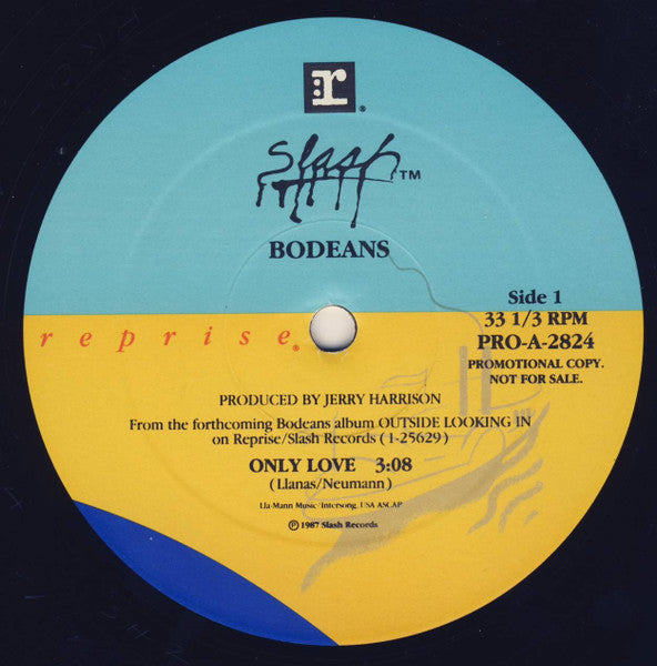 BoDeans : Only Love (12", Single, Promo)