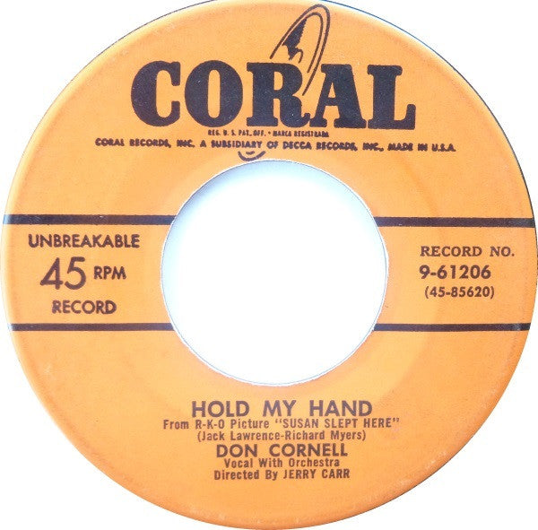 Don Cornell : Hold My Hand / I'm Blessed (7", Single)