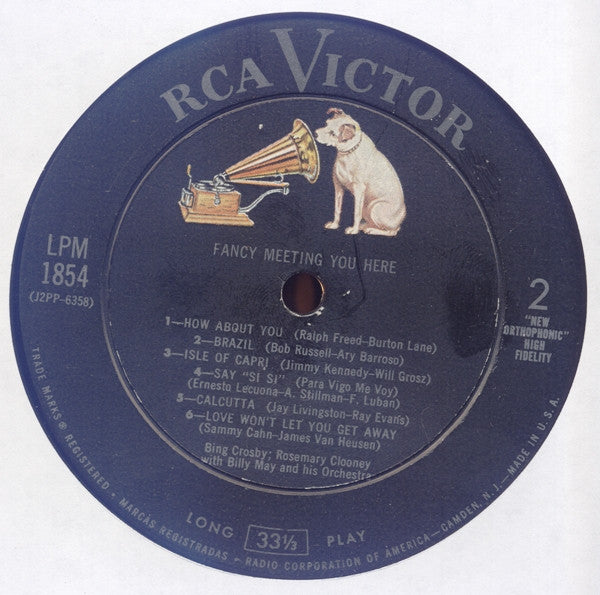Bing Crosby And Rosemary Clooney : Fancy Meeting You Here (LP, Album, Mono)