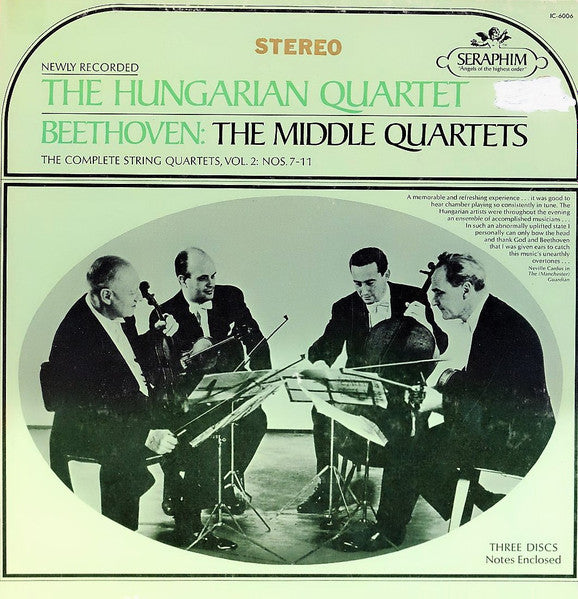Beethoven*, The Hungarian Quartet : The Middle Quartets Nos. 7-11, The Complete Quartets, Vol. 2 (3xLP + Box)