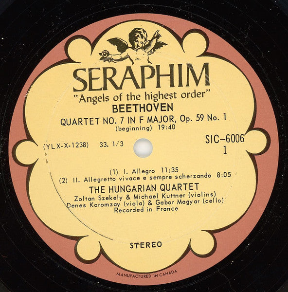Beethoven*, The Hungarian Quartet : The Middle Quartets Nos. 7-11, The Complete Quartets, Vol. 2 (3xLP + Box)