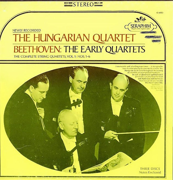 Beethoven*, The Hungarian Quartet : The Early Quartets (The Complete String Quartets, Vol. 1: Nos. 1-6) (3xLP + Box)