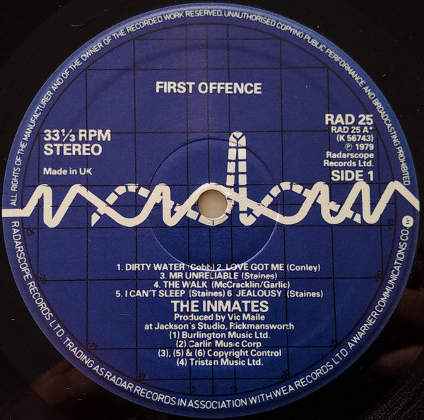 The Inmates (2) : First Offence (LP, Album)