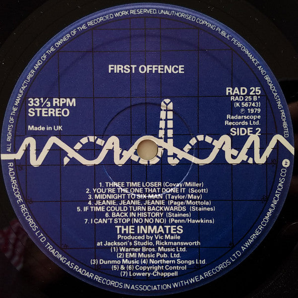The Inmates (2) : First Offence (LP, Album)