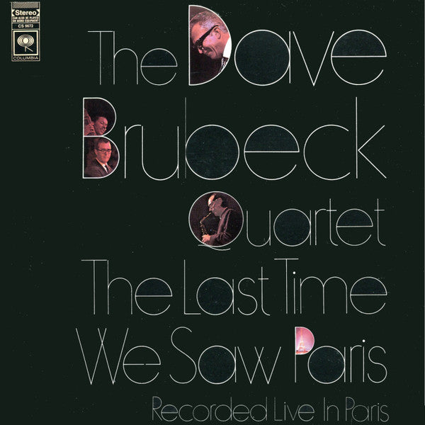 The Dave Brubeck Quartet : The Last Time We Saw Paris (LP, Album)