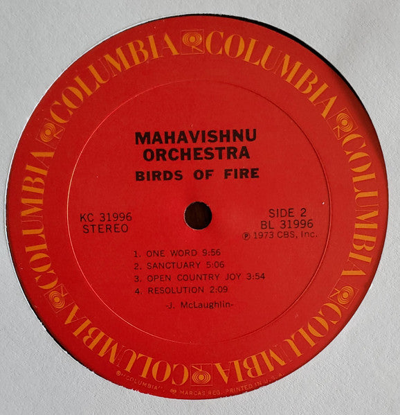 Mahavishnu Orchestra : Birds Of Fire (LP, Album, Pit)