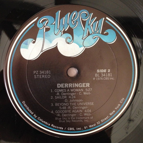 Derringer (2) : Derringer (LP, Album, Pit)