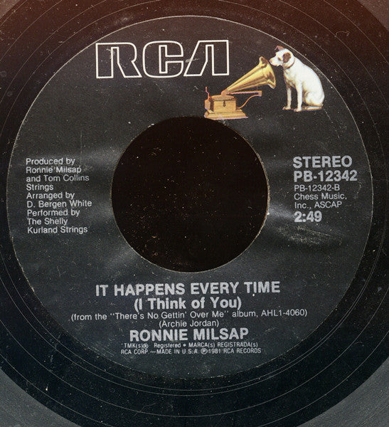 Ronnie Milsap : I Wouldn't Have Missed It For The World (7", Styrene, Ind)