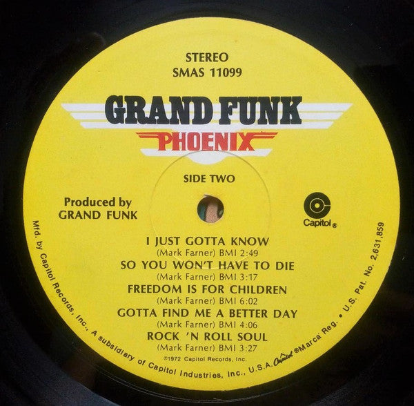 Grand Funk* : Phoenix (LP, Album, Gat)
