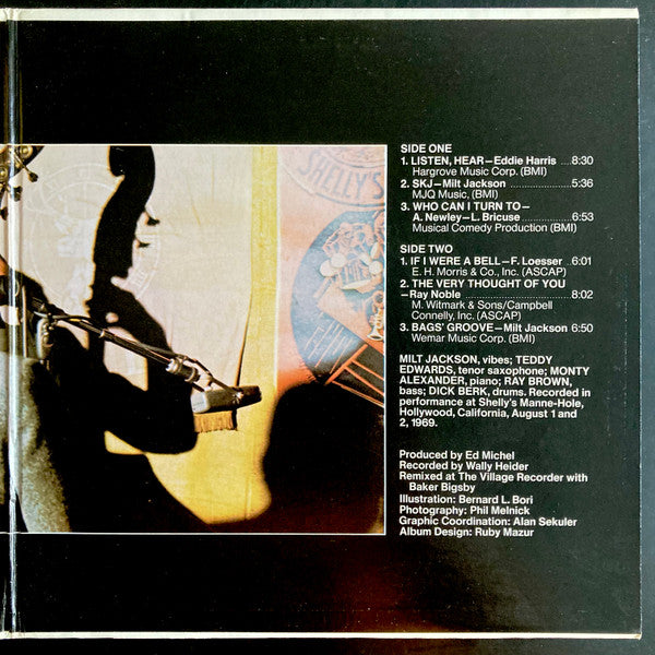 Milt Jackson Quintet Featuring Ray Brown : Just The Way It Had To Be (LP, Album, Quad)