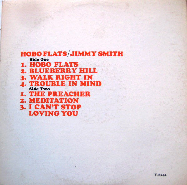 Jimmy Smith : Hobo Flats (LP, Album, Mono, MGM)
