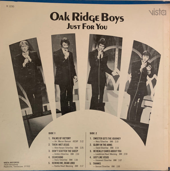 Oak Ridge Boys* : Just For You (LP, Album)