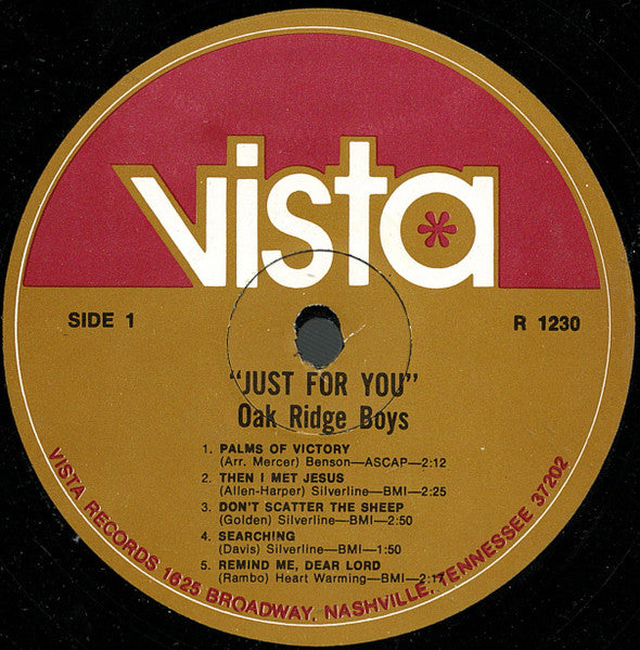 Oak Ridge Boys* : Just For You (LP, Album)