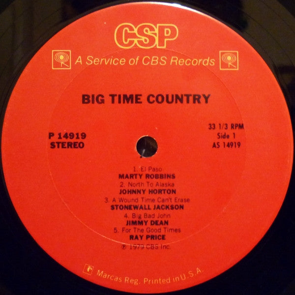 Various : Big Time Country (LP, Comp)