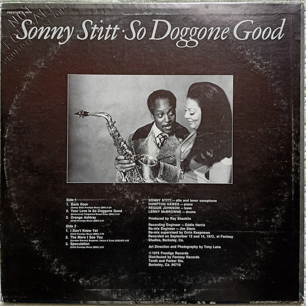 Sonny Stitt : So Doggone Good (LP, Album, Promo)
