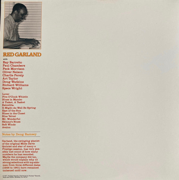 Red Garland : Rediscovered Masters (2xLP, Comp)