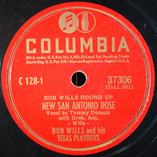 Bob Wills And His Texas Playboys* : Bob Wills Round Up (4xShellac, 10", Album)