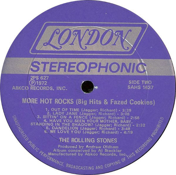 The Rolling Stones : More Hot Rocks (Big Hits & Fazed Cookies) (2xLP, Comp)