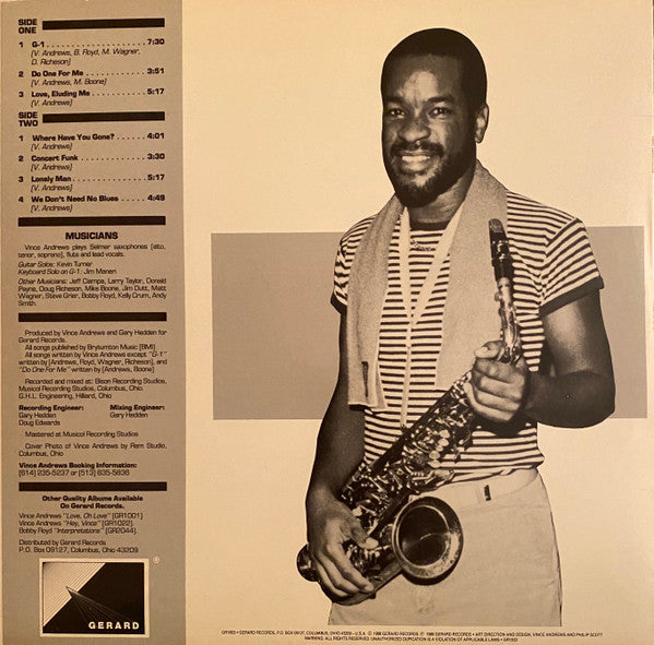 Vince Andrews (2) : Very Convincing (LP, Album)