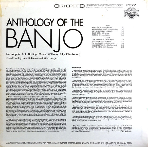 Various : Anthology Of The Banjo (LP, Comp)