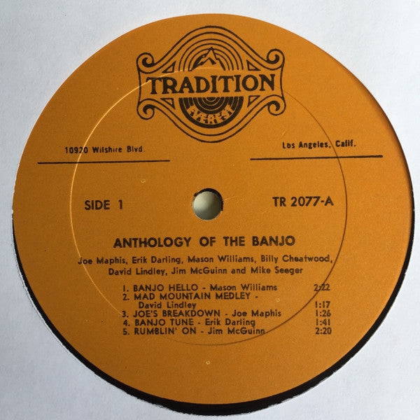 Various : Anthology Of The Banjo (LP, Comp)