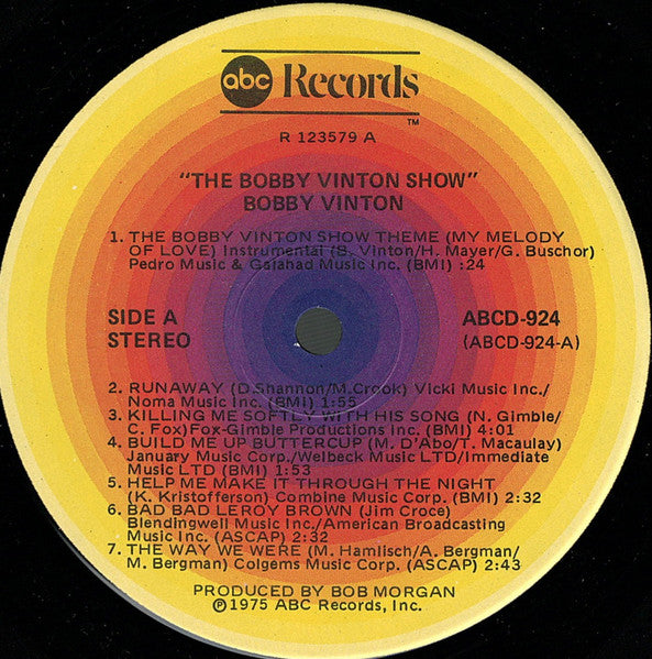 Bobby Vinton : The Bobby Vinton Show (LP, Album, Club)