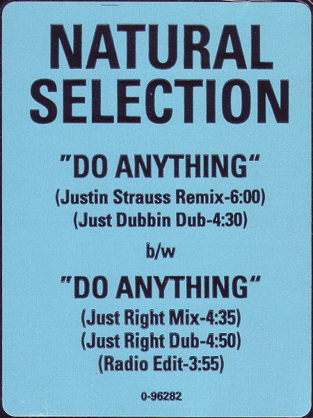 Natural Selection : Do Anything (12")