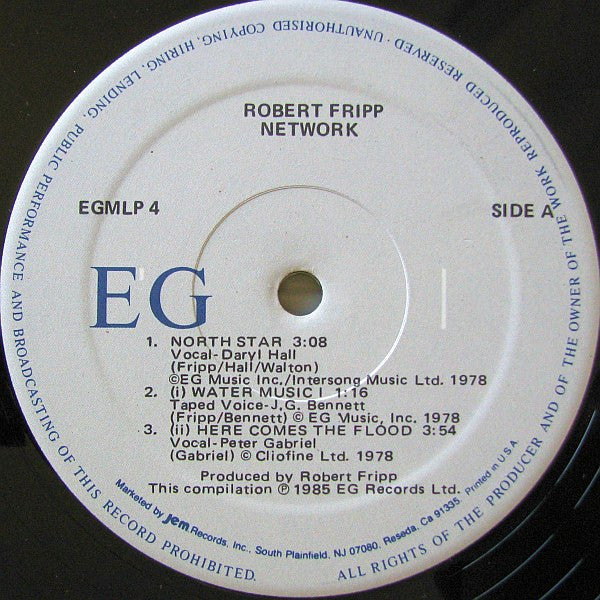 Robert Fripp : Network (12", MiniAlbum, Comp)
