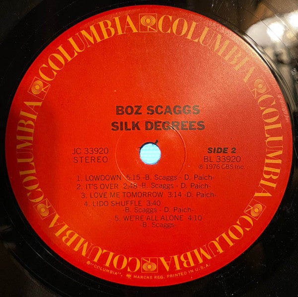 Boz Scaggs : Silk Degrees (LP, Album, Glo)