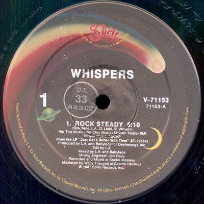 Whispers* : Rock Steady (12", Promo)