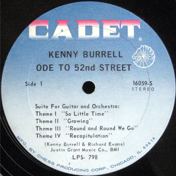 Kenny Burrell : Ode To 52nd Street (LP, Album)