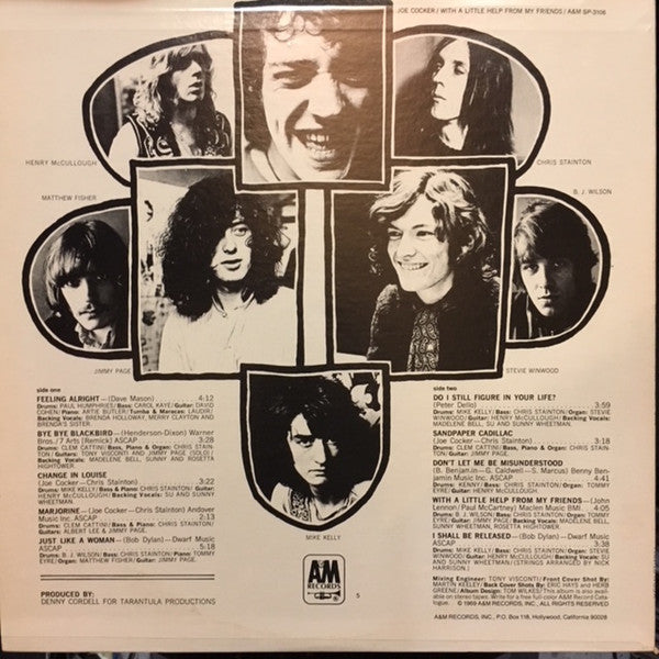Joe Cocker : With A Little Help From My Friends (LP, Album, RE, Ind)