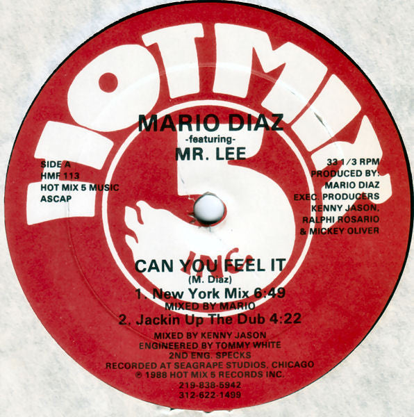 Mario Diaz Featuring Mr. Lee : Can You Feel It (12")