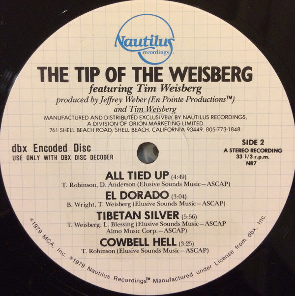 Tim Weisberg : The Tip Of The Weisberg (LP, Album, DBX)