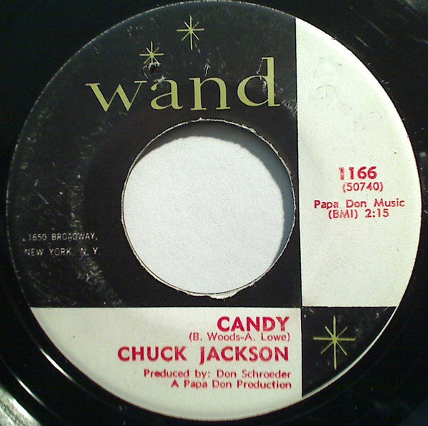 Chuck Jackson : Shame On Me / Candy (7")