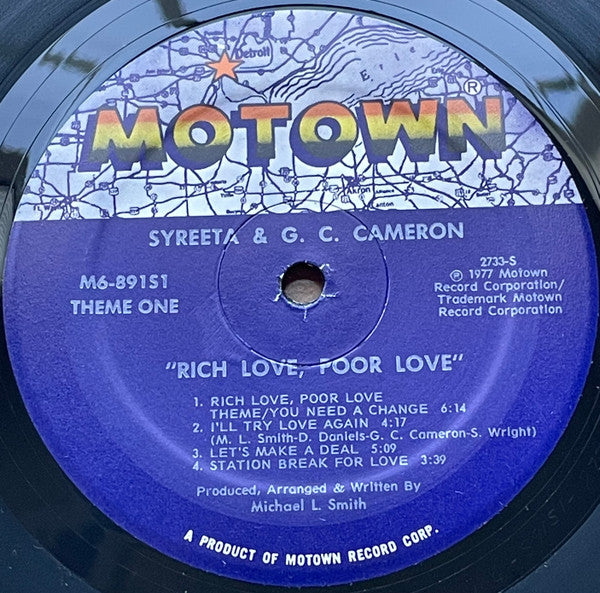 Syreeta, G.C. Cameron : Rich Love, Poor Love (LP, Album)