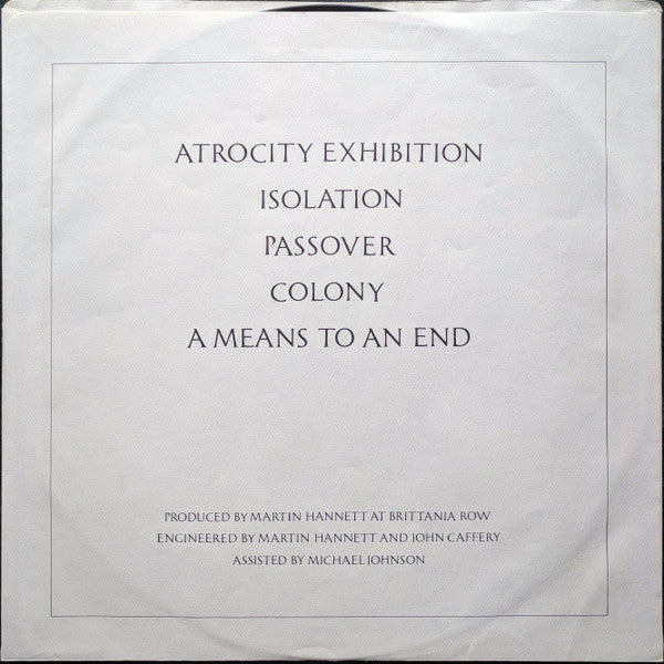 Joy Division : Closer (LP, Album)