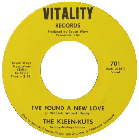 The Kleen-Kuts : I've Found A New Love / (You're My) Summer Love (7")