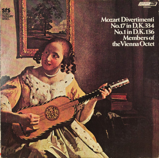 Mozart*, Members Of The Vienna Octet* : Divertimenti No.17 In D, K.334 No.1 in D,K.136 (LP, Album, RE, RP)