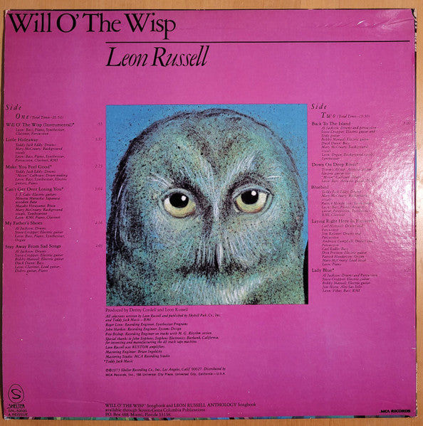 Leon Russell : Will O' The Wisp (LP, Album, RE)