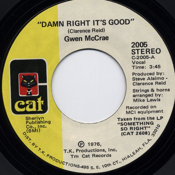 Gwen McCrae : Damn Right It's Good / Love Without Sex (7")