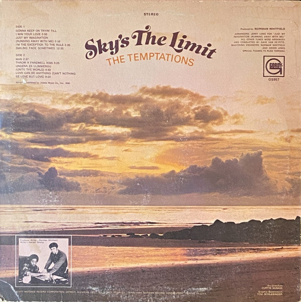 The Temptations : Sky's The Limit (LP, Album)