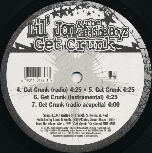Lil' Jon & The East Side Boyz : Shawty Freak A Lil' Sumtin' (12")