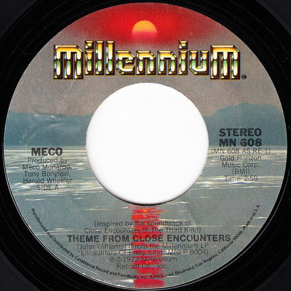 Meco* : Theme From Close Encounters (7", Single, Styrene, Ter)