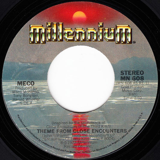 Meco* : Theme From Close Encounters (7", Single, Styrene, Ter)