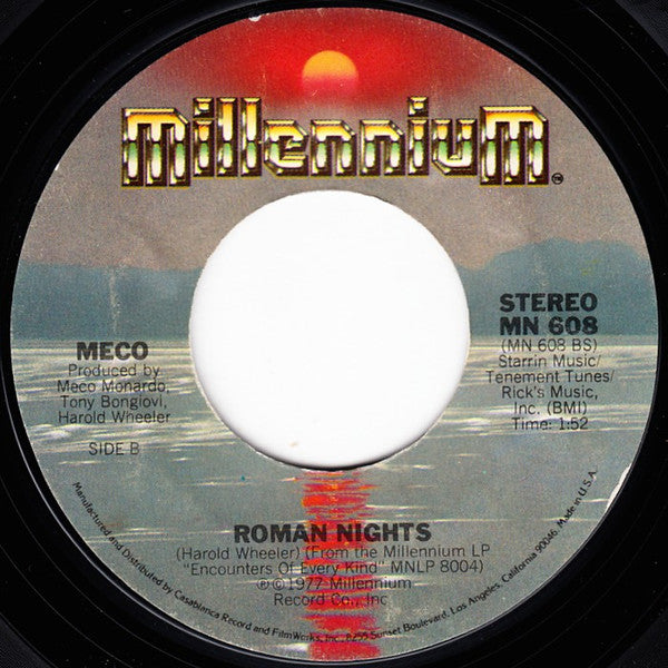 Meco* : Theme From Close Encounters (7", Single, Styrene, Ter)