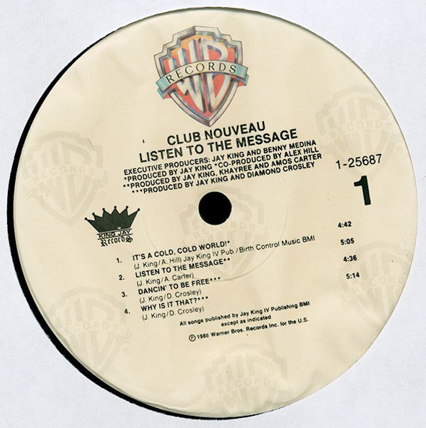 Club Nouveau : Listen To The Message (LP, Album, SRC)