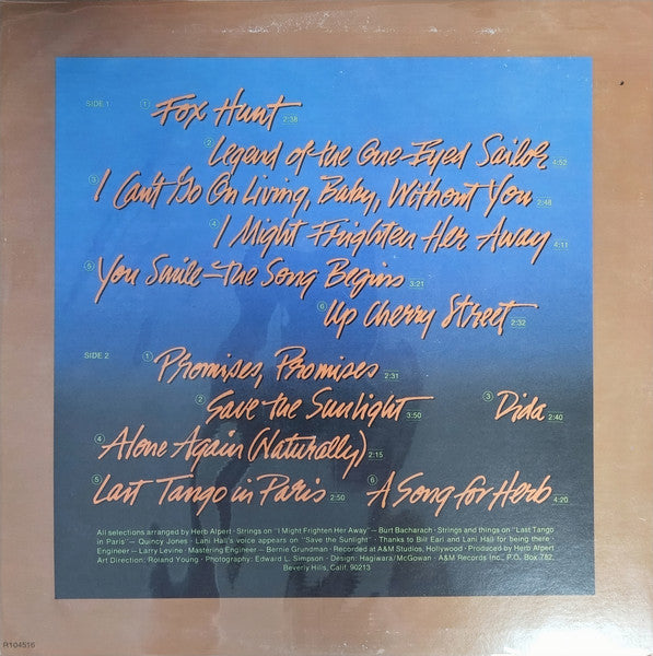 Herb Alpert And The T.J.B.* : You Smile - The Song Begins (LP, Album)