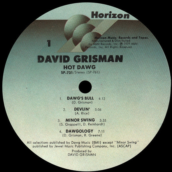 David Grisman : Hot Dawg (LP, Album, Ter)